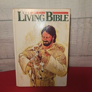 1984 The Living Bible - Young Readers Illustrated Hardcover Edition Large Print